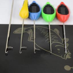 Hirisi conjunto de agulha de isca de pesca de carpa, pop up boilie rigs emenda agulha carpa gancho link fazendo ferramentas acessórios de pesca bt11 - Image 3