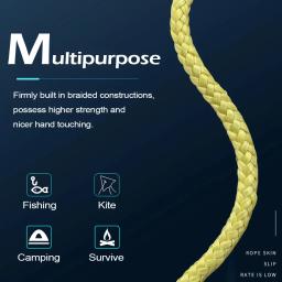 FishTrip-Trançado Kevlar Fishing Line, Kite String, Corda Universal ao ar livre, Rosca de alta resistência, 50 a 5000lbs, 50 a 5000lbs - Image 3
