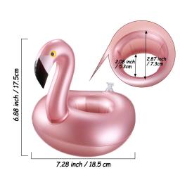 Titular de bebidas infláveis, Flamingo Coaster, Summer Swimming Pool Party Supplies, Hawaii Beach, Birthday Party Decorações, 3 pcs, 12 pcs - Image 6