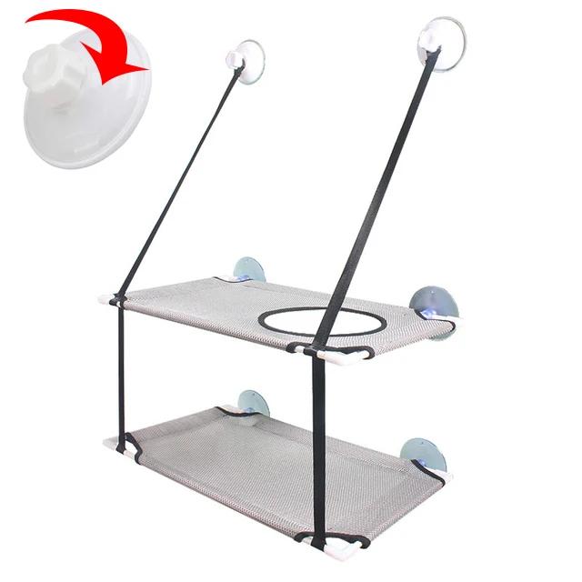 Cama de Gato Suspensa para Janela em Dupla Camada, Durável e Confortável, Suporta até 25 kg, Ideal para Gatinhos Relaxarem ao Sol
