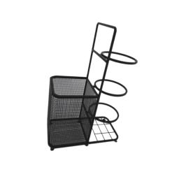 Basquete Rack de armazenamento para interior e exterior, suporte de bola portátil, rugby, futebol, esportes, bolas, futebol, ginásio, 3 níveis - Image 2