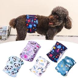 Fraldas laváveis para animais com fita adesiva, calças à prova de vazamento para cães machos, fisiológico reutilizável para animais - Image 6