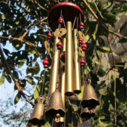 Grandes tubos de carrilhão de vento sinos de metal sino de igreja jardim ao ar livre criativo oco/casa/jardim/decoração de tapeçarias de parede - Image 3