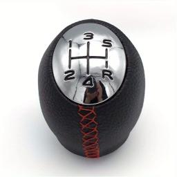 PU Handebol de Couro para Carro, Alavanca de Mudança Manual, Acessórios Cabeça, Adequado para Renault Megane, 5 Engrenagem, 6 Engrenagem - Image 4