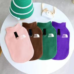 Colete de camisola de lã quente para animais, pequeno buldogue chihuahua, roupas para cães, trajes, casaco de outono e inverno - Image 5