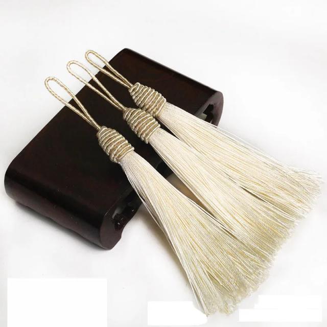 Borla de Seda de Poliéster para Artesanato - Conjunto com 10 Peças para Jóias DIY, Costura e Acessórios de Decoração