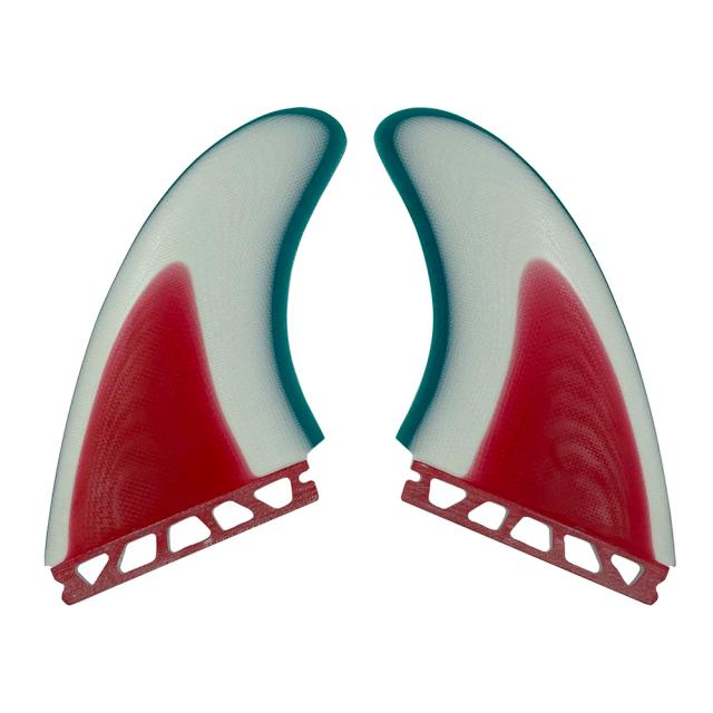 Conjuntos de Prancha Twin Fins UPSURF com Fin Box Future, Quilhas de Fibra de Vidro para Surf Thruster com 2 Aletas Laterais