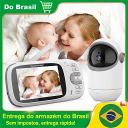 Vb801 Monitor eletrônico para bebês com tela de LCD de 3,2 polegadas Câmera de vigilância por intercomunicação de vídeo Proteção de segurança para bebês recém-nascidos - Image 1