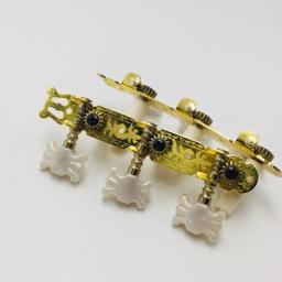 1 par de afinadores de guitarra, afinadores de máquina, cabeça de máquina branca para guitarra clássica - Image 4