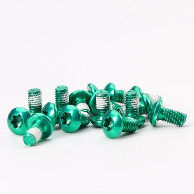 Parafusos de Bicicleta MTB M5x10mm Aço Inoxidável Rotor Freio a Disco 12pçs