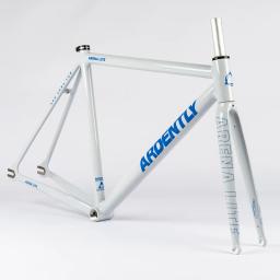 Ardently lite frameset 700c alumínio engrenagem fixa quadro & garfo pista fixie bicicleta 50cm 52.5cm 55cm peças de bicicleta de velocidade única - Image 2