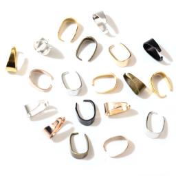 50 pçs/lote stianless ferro pingente clipes pitada bail fechos fivela charme colar gancho conector para diy jóias fazendo bandeja camafeu - Image 2