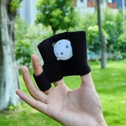 Mini Luvas De Treinamento De Beisebol, Luva Leve De Softball, Dois Dedos, Apanhador De Teia, Bolas De Prática De Tamanho De Golfe, 1Pc - Image 4