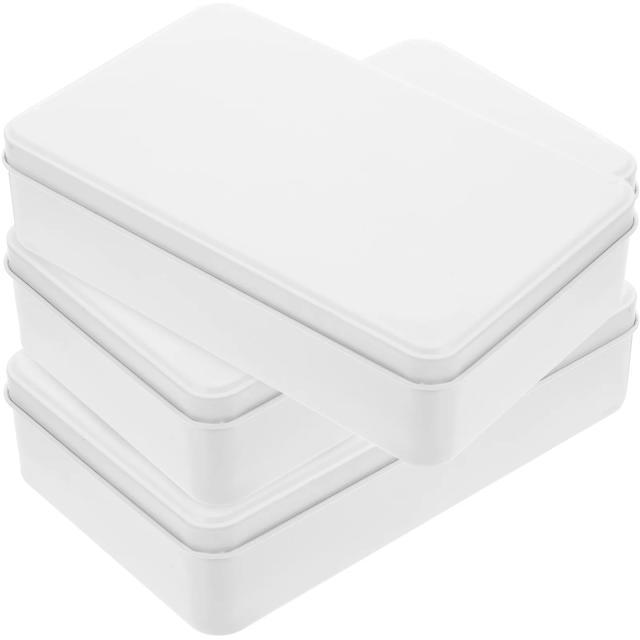 Caixa Flandres com Tampa de Metal - Conjunto de 3 Latas para Doces e Presentes de Casamento