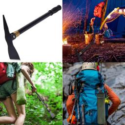 Pá dobrável com bolsa de transporte Leve Portátil Camping Pás Para Cavar Tacticall Pá Pickaxe Hoe Survival Tools Pá dobrável Pás de acampamento Pá de escavação tática com bolsa de transporte Ferramentas de sobrevivênci - Image 2
