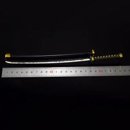 Lâmina invertida com bainha de aço samurai, série japonesa Katana, decoração de casa, brinquedo, Rurouni Kenshin, HIMURA Kenshin, 26cm - Image 3