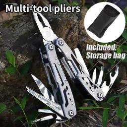 Alicador dobrável multifunções Alicador faca de bolso Outdoor Camping Survival Caça Ferramentas Aço inoxidável Multi-ferramenta Pocket Knife - Image 1