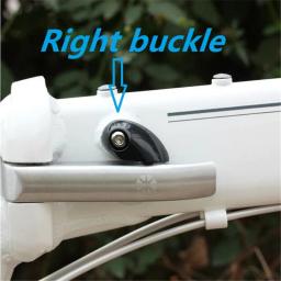 Peças de bicicleta dobrável quadro dobrável fixação fivela segurança fecho fivela esquerda/direita com parafuso para dahon p8 sp8 bya412 - Image 3