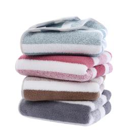 Conjunto de toalhas listradas de secagem rápida para experiência de banheiro macia e absorvente Toalha de banho ou toalha de mão - Image 4