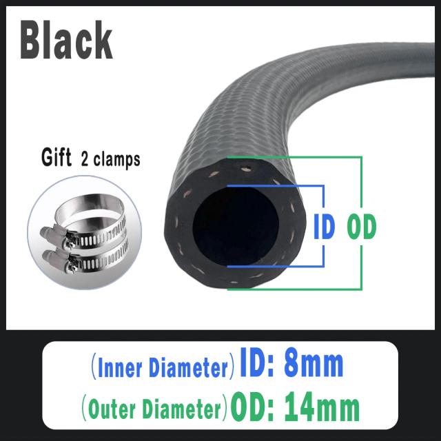 Mangueira de Borracha NBR Resistente a Óleo ID 4-25mm para Combustível e Diesel
