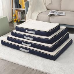 Colchão de espuma de memória lavável para animais, Cama impermeável, Camas grossas para cães pequenos e grandes, Almofada para cachorros para claming, Pet Sleep Pad - Image 1