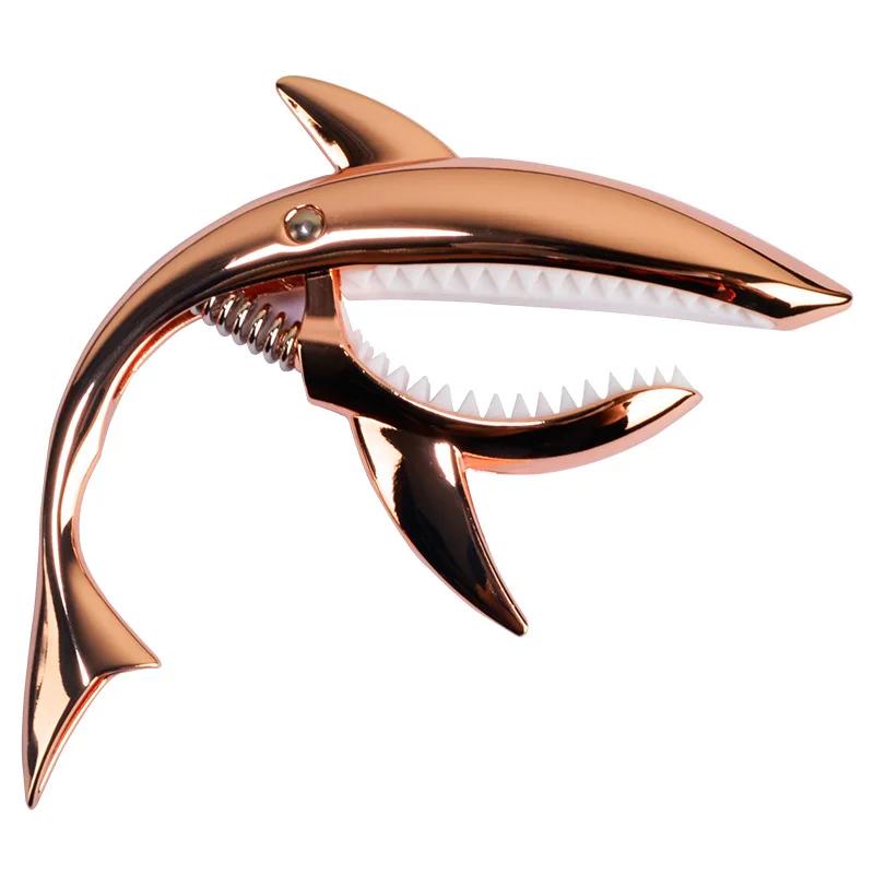 Metal Tubarão Guitarra Elétrica Capo, Liga de Zinco, Clipe Troca Rápida, Bass Bridge, Acessórios Clássicos, Alta Qualidade - Image 1