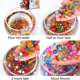 Água Beads Splat Gun Recarga Munição, Polímero Crescendo Bolas, Toy Gun Acessórios, Pérolas Coloridas, Decoração de Vaso, 10000Pcs - Image 5