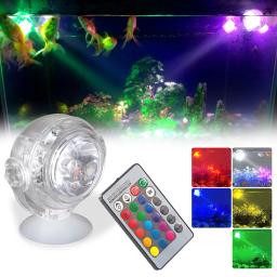 Luz LED subaquática com bateria para piscina e lagoa, luz impermeável para peixes - Image 1
