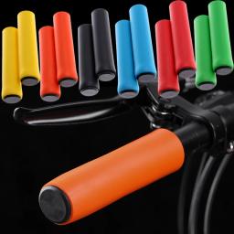 Punhos macios do guiador da bicicleta do silicone, apertos da esponja, ao ar livre, MTB, bicicleta de estrada, tampa, antiderrapante, apoio forte, parte do ciclismo, 2 PCes - Image 1