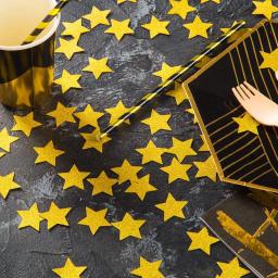 Confete Glitter Para Decoração De Mesa, Decoração De Festa De Casamento, Cinco Estrelas, Ouro, 1,2 Em Diâmetro, 200 PCs - Image 4