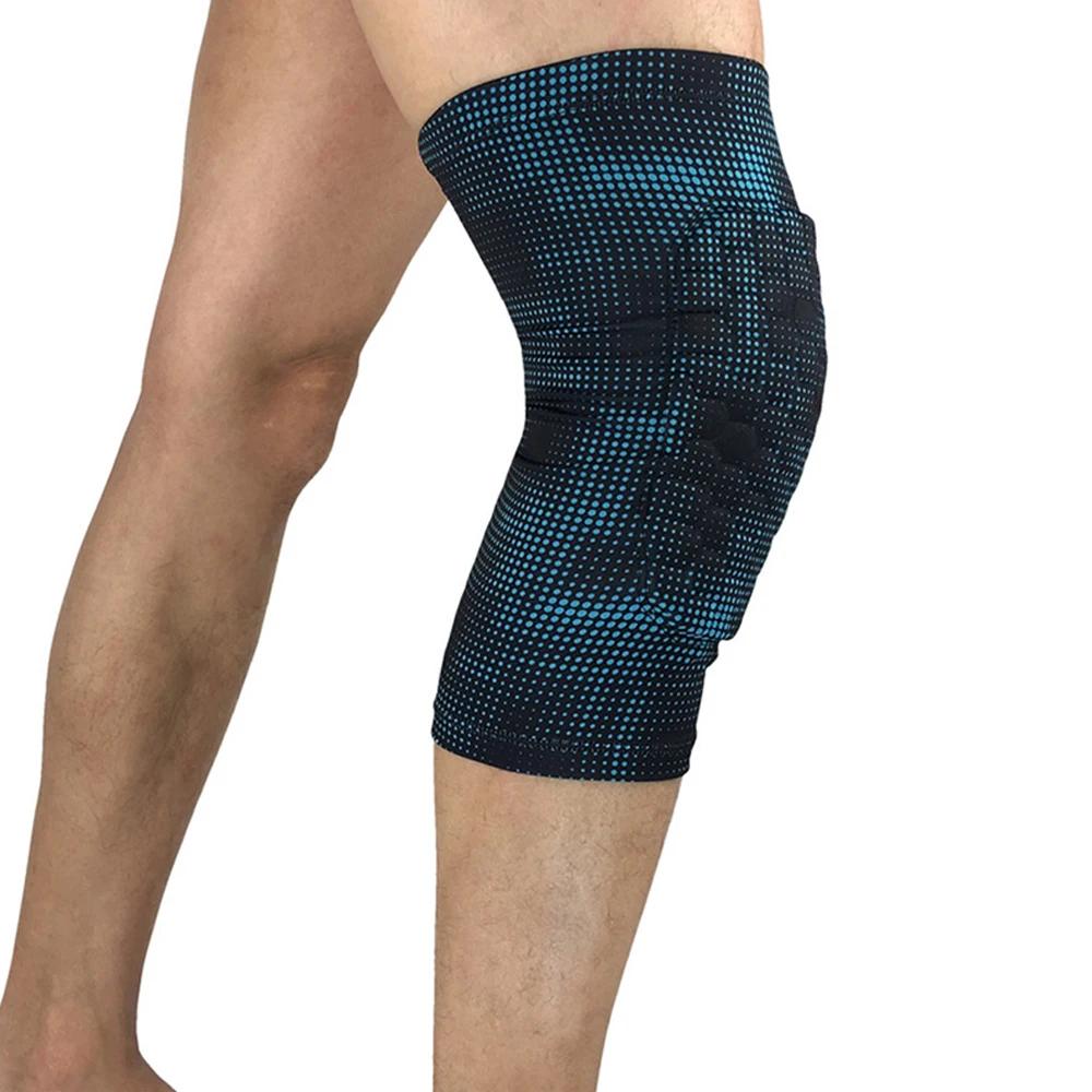Joelheiras Respiráveis Honeycomb para Adultos, Basquete, Voleibol, Futebol, Esportes, Alívio Da Dor, Manga De Compressão Da Perna, 1Pc - Image 1