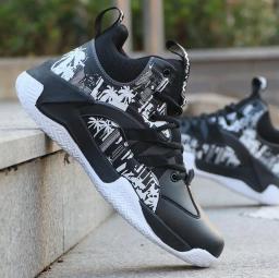 Tênis De Basquete Para Homens High-Top Esportes Amortecimento Hombre Atlético Masculino Sapatos Confortáveis Tênis Pretos Zapatillas Vendas Quentes - Image 3