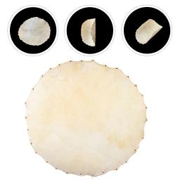 Acessórios de pele de tambor africano, substituições de peças de percussão, bongo, capas de tambor africano, pele de cabra, estilo aleatório 30cm/35cm - Image 3