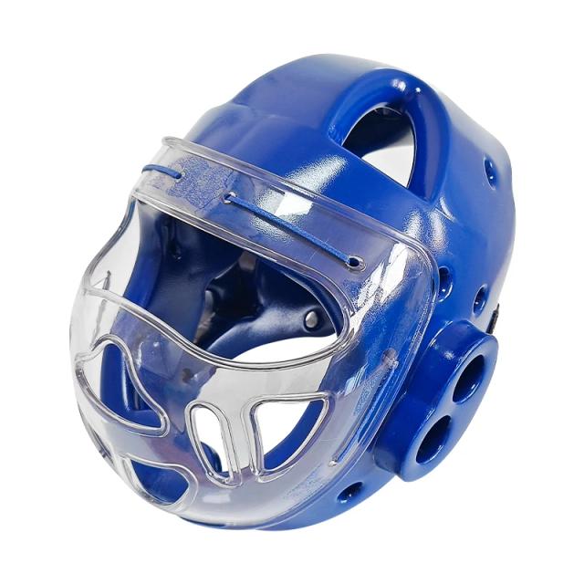 Capacete de Karatê e Taekwondo com Proteção Facial Completa