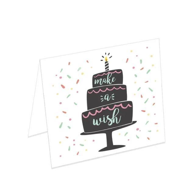 Cartão de Presente Personalizado com Envelope para Aniversário - Designs de Desenhos Animados para Celebrar com Estilo