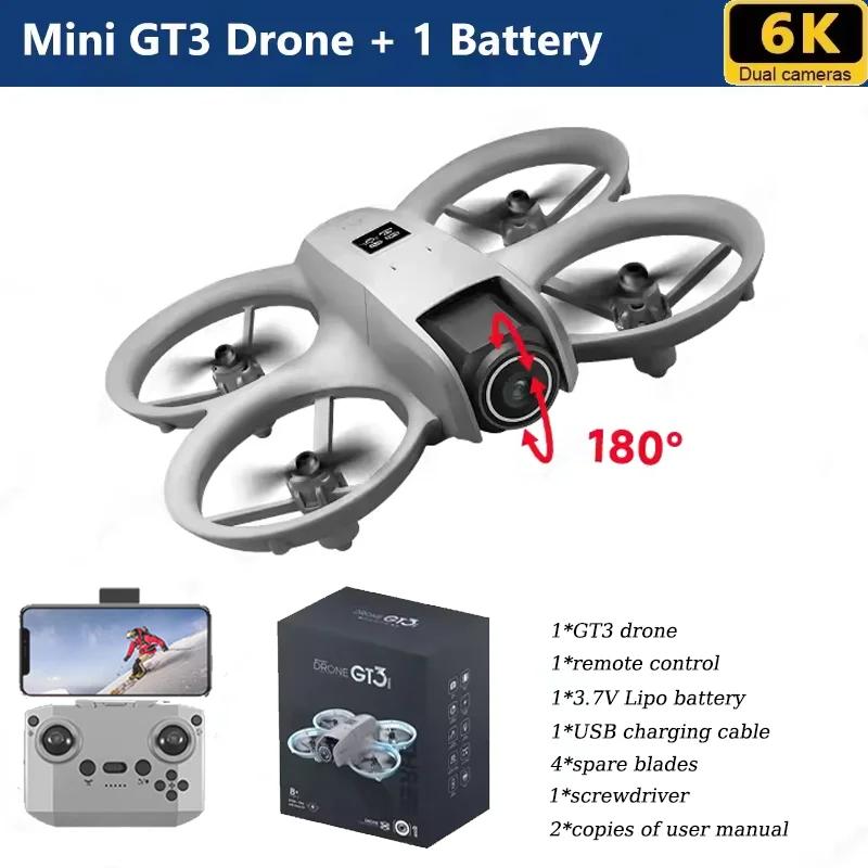 2026 NOVO GT3 Mini com Drones Dobráveis LED GPS Câmera Dupla HD 8K Motor Brushless Evitação de Obstáculos RC FPV Quadricóptero Brinquedos Presentes - Image 1