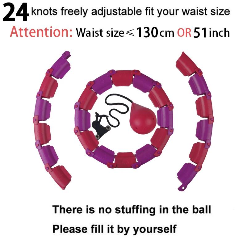 24 seções de fitness inteligente esporte aros ajustável cintura fina exercício ginásio equipamentos fitness cintura fácil perda de peso oi ao ar livre - Image 1