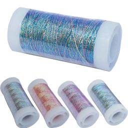 0.2/0.4/0.6/0.8mm Linhas Bordadas Tricô Linha De Seda Têxtil Fio Metálico Linha De Costura Glitter Cross Stitch Yarn - Image 1