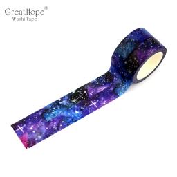2 segundos novos! Fita adesiva céu estrelado decoração criativa, fita para papel diy para scrapbooking 1.5cm * 10m material de escritório e escola - Image 3