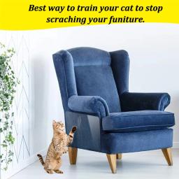Auto-adesivo Sofá Protection Pads, Pet Móveis Protetores Capa, Anti-cat Scratch, Couch Guard, Adesivos, 2pcs - Image 4