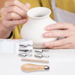 7 em 1 diy conjunto de facas de gravura portátil abs linóleo cortador arte suprimentos ergonômico escola gravura escultura ferramentas para iniciantes - Image 4