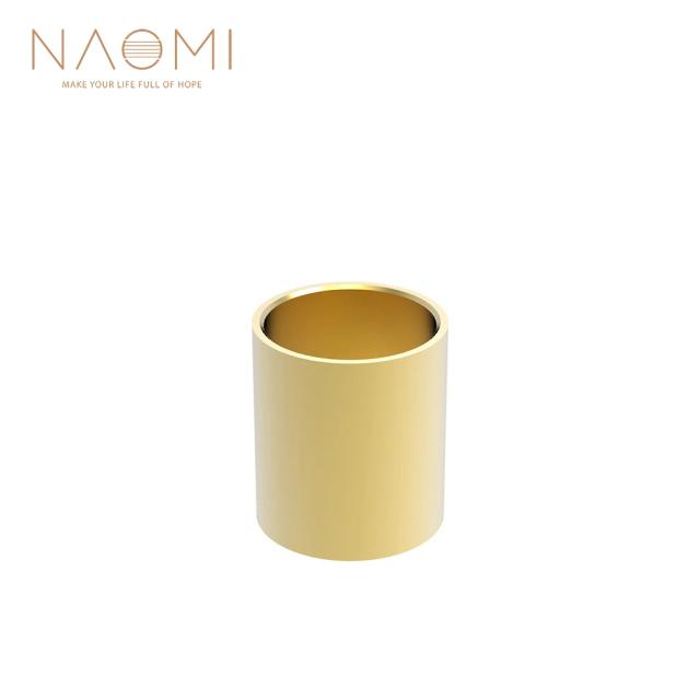 Guitar Slide Dourado em Aço Inoxidável com Comprimentos de 28, 50, 60 e 70 mm - Borda Lisa para Conforto e Estilo na Sua Guitarra