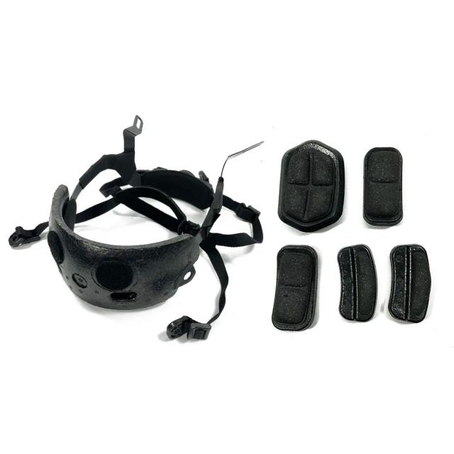 Capacete tático de airsoft FAST SF com alça de bloqueio ajustável e sistema de suspensão interna para paintball