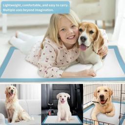 Almofadas de treinamento para animais de estimação, Almofadas de xixi rápido para cães, Almofadas Ultra Absorventes, 90x60cm, 100 unidades - Image 2