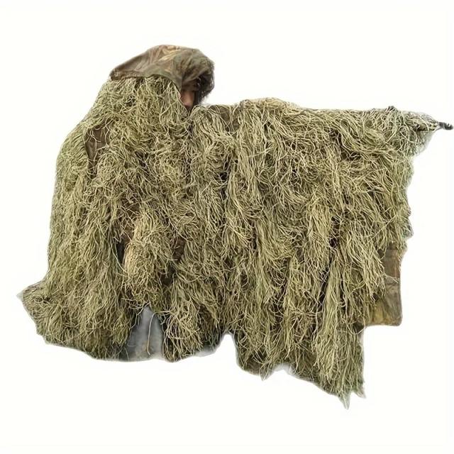 Caça Manto Adulto em Ghillie Suit: Roupas de Camuflagem para Fotografia e Aventura na Selva