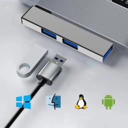 Estação de ancoragem USB para computador, 3-em 1, velocidade de 5,0Gbps, 3 portas de expansão Dock Hub, OTG, USB 3.0, tipo C, 3.0 a 3 USB para PC, laptop - Image 2