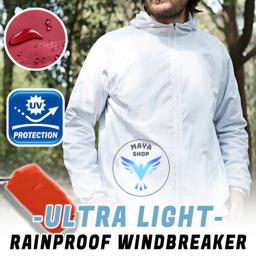 Jaqueta de chuva para acampamento, masculina e feminina, à prova d'água, proteção solar, pesca, caça, secagem rápida, corta-vento de pele com bolso - Image 2