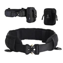 Cinto de batalha tático para homens Caça e Tiro Uso Set Inner cintura Tool Bag com telefone e telefone Bag - Image 2