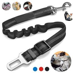 Cinto de segurança para cães, Arnês para cães, Ajustável, Durável, Nylon, Refletivo, Tecido Bungee, Tether, Suprimentos de viagem de carro - Image 1