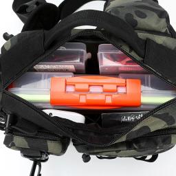 Mochila De Pesca De Nylon Multifuncional, Saco De Peito, Vários Compartimentos, Engrenagem Tática, Caminhadas, Camping, Pacote De Armazenamento Ao Ar Livre - Image 5